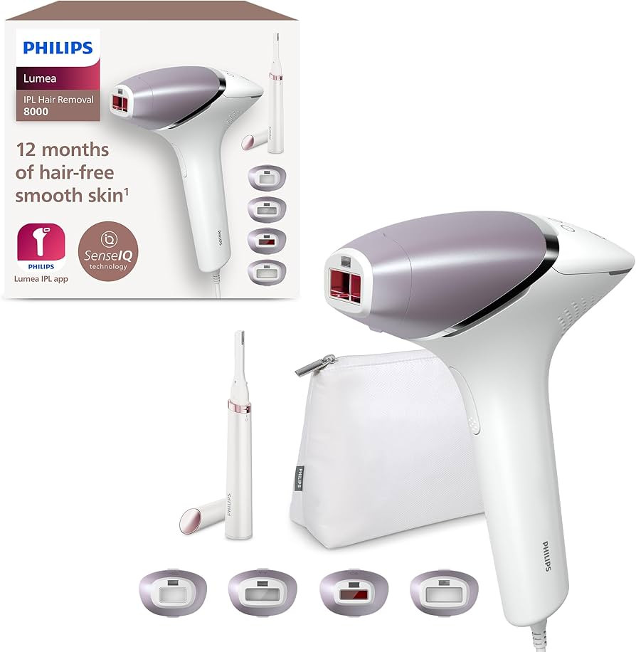 Philips Lumea IPL Haarentfernungsgerät 8000 Series – Haarentfernungsgerät mit SenseIQ Technol... | Amazon (DE)