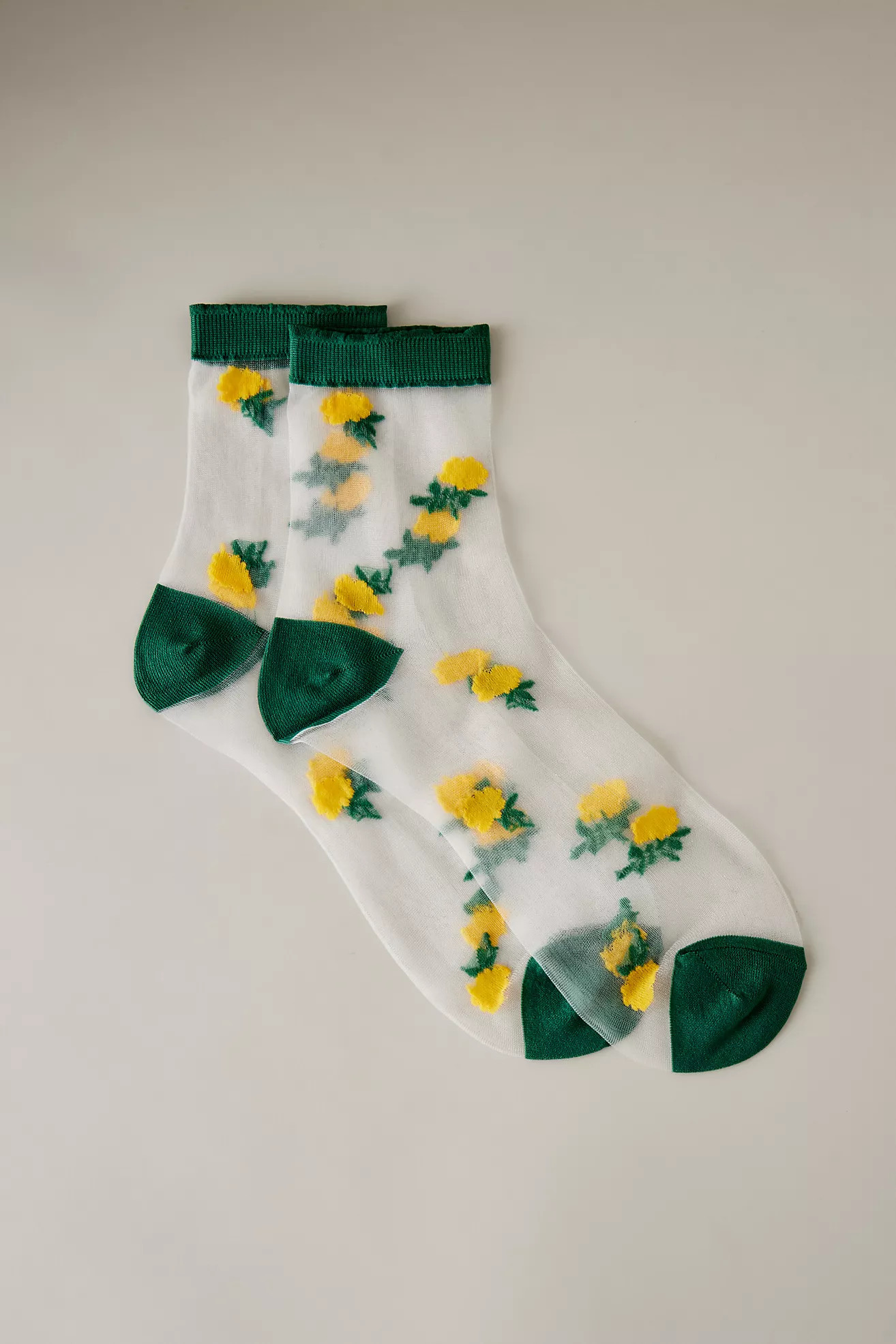 Hansel From Basel Sheer Rose Ankle Socks | Anthropologie (UK)