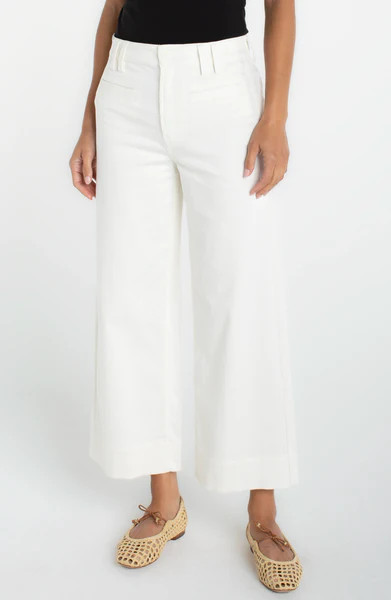 CROP WIDE LEG WITH WELT POCKETS | Liverpool Jeans