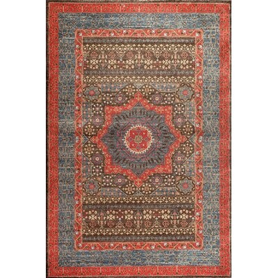 Darby Home Co Mahal Navy/Red Area Rug | Wayfair North America