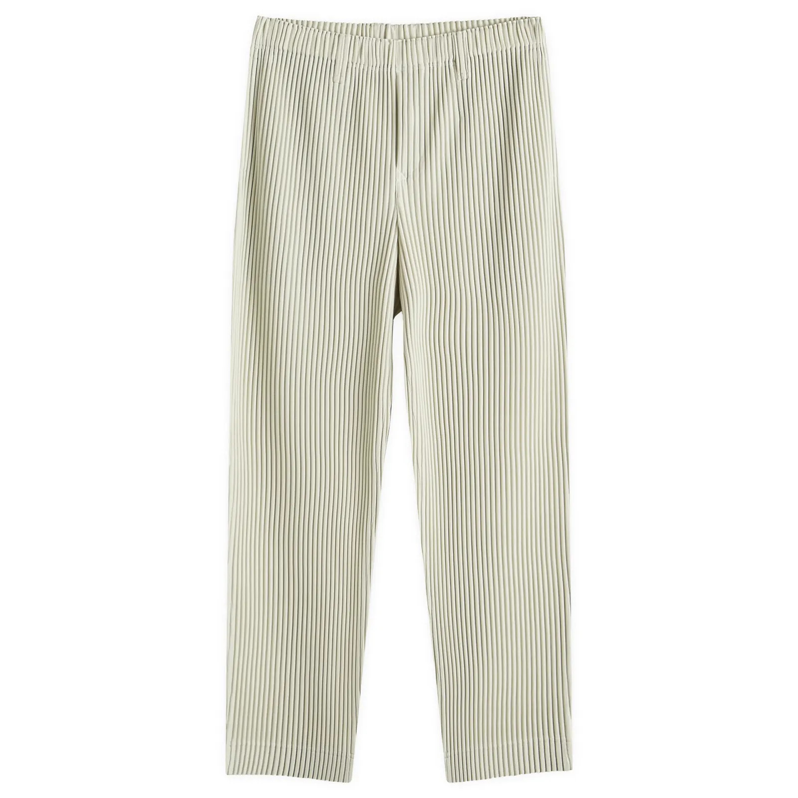 Homme Plissé Issey Miyake Men's Pleated Straight Trousers in Frosty Grey, Size 1 | END. Clothing