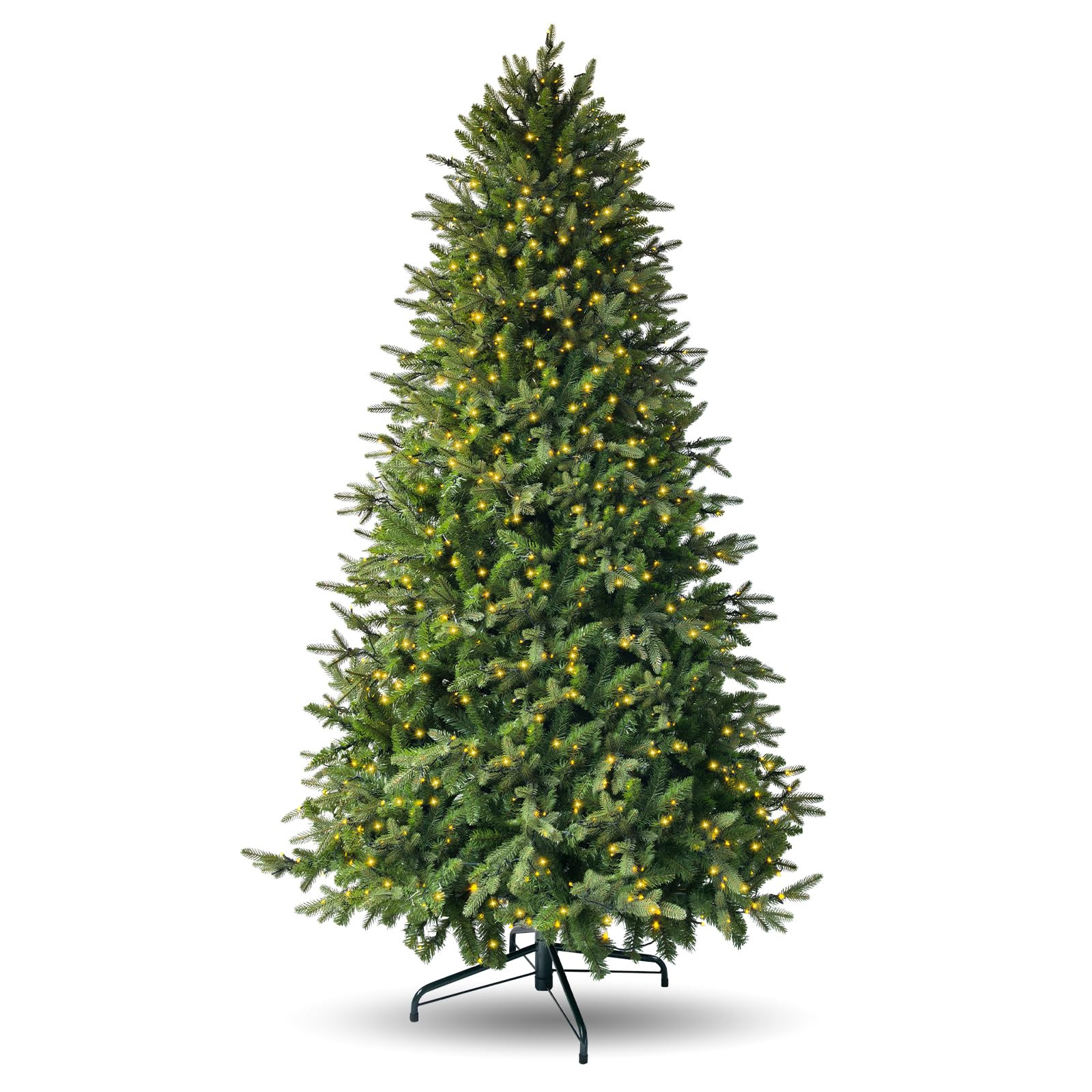 7.5ft Pre-lit Artificial Christmas Tree with 798 Warm White & Multi-Color LED Lights 1900 Branch ... | Amazon (US)