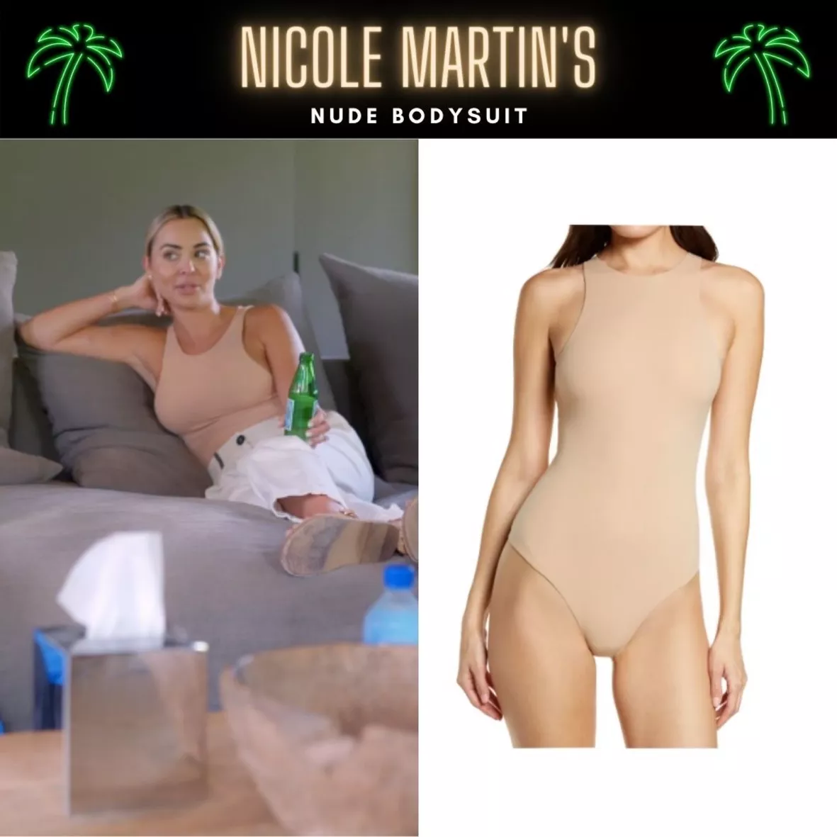 WornOnTV: Nicole's beige bodysuit on The Real Housewives of Miami