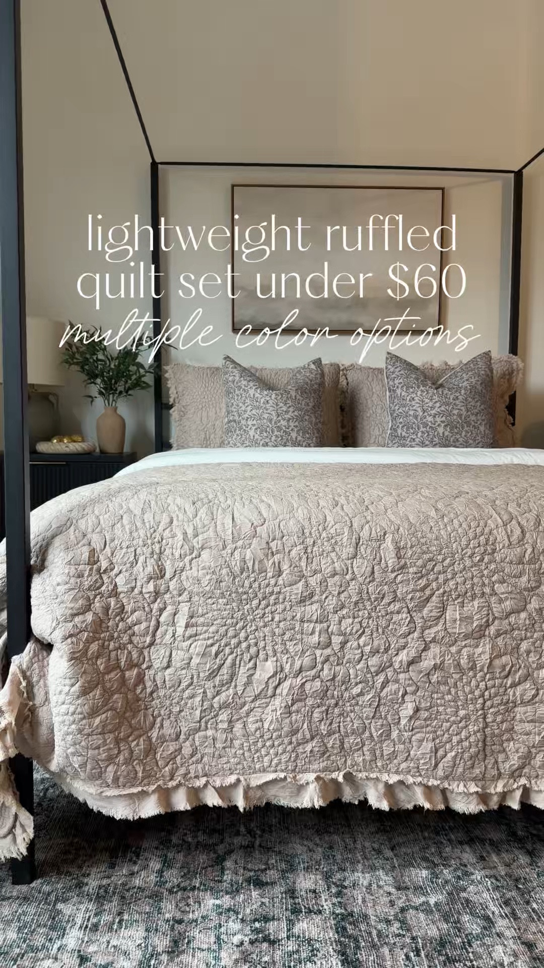 Ruffle Quilt Set

Affordable find, home decor, bedding, cozy home, Amazon find

#LTKHome #LTKSaleAlert