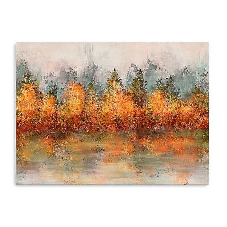 New! Fall Abstract Canvas Art Print, 40x30 in. | Kirkland's Home