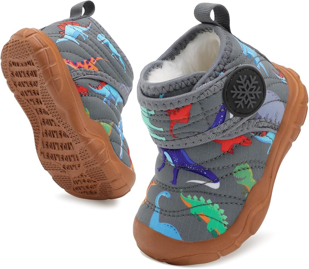 BARERUN Barefoot Baby Boys Girls Boots Warm Winter House Shoes for Toddler Girls Boys Waterproof ... | Amazon (US)