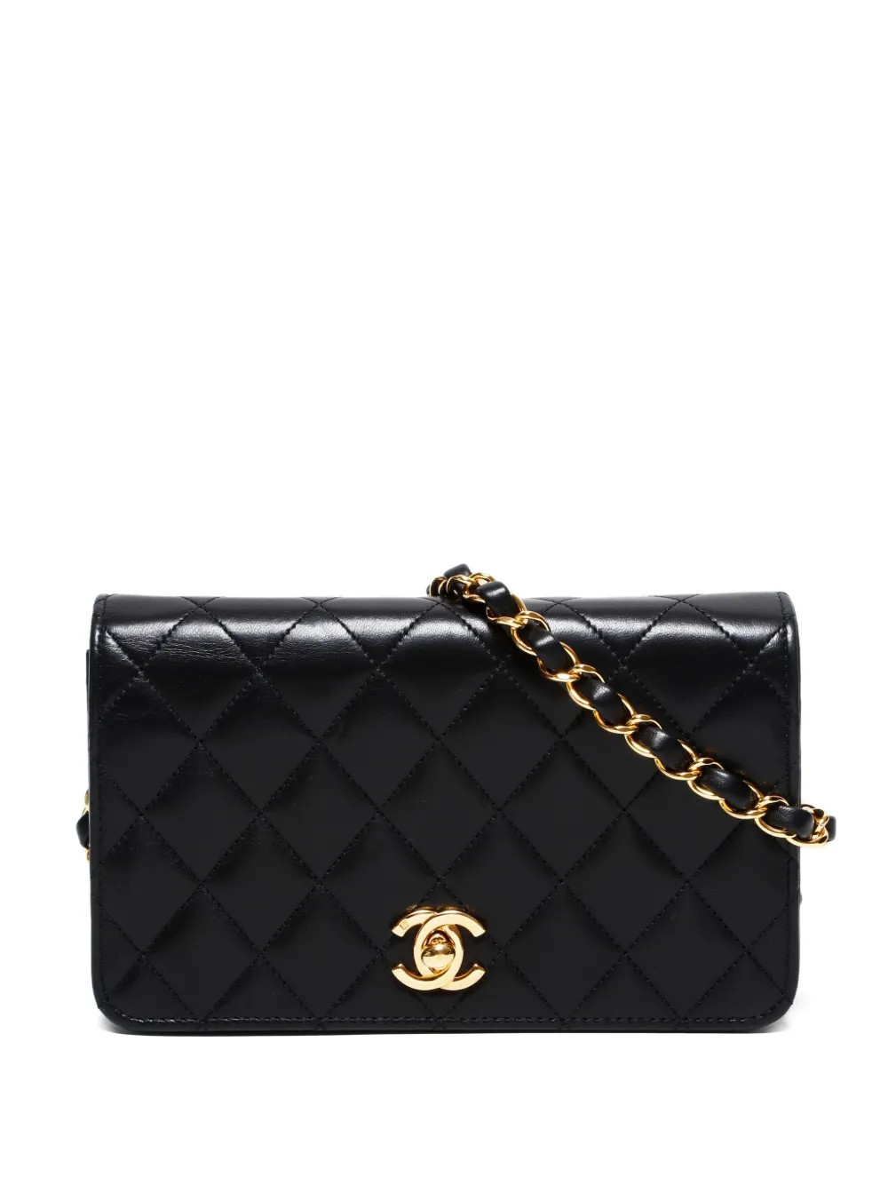 CHANEL Pre-Owned 2005-2006 quilted flap chain shoulder bag - Black | Farfetch Global