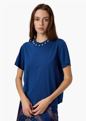 Mattea Cotton Tee Sailor | CAMI NYC
