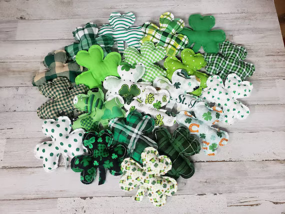 Fabric Shamrock Bowl Fillers / St. Patrick's Day Decor / | Etsy | Etsy (US)