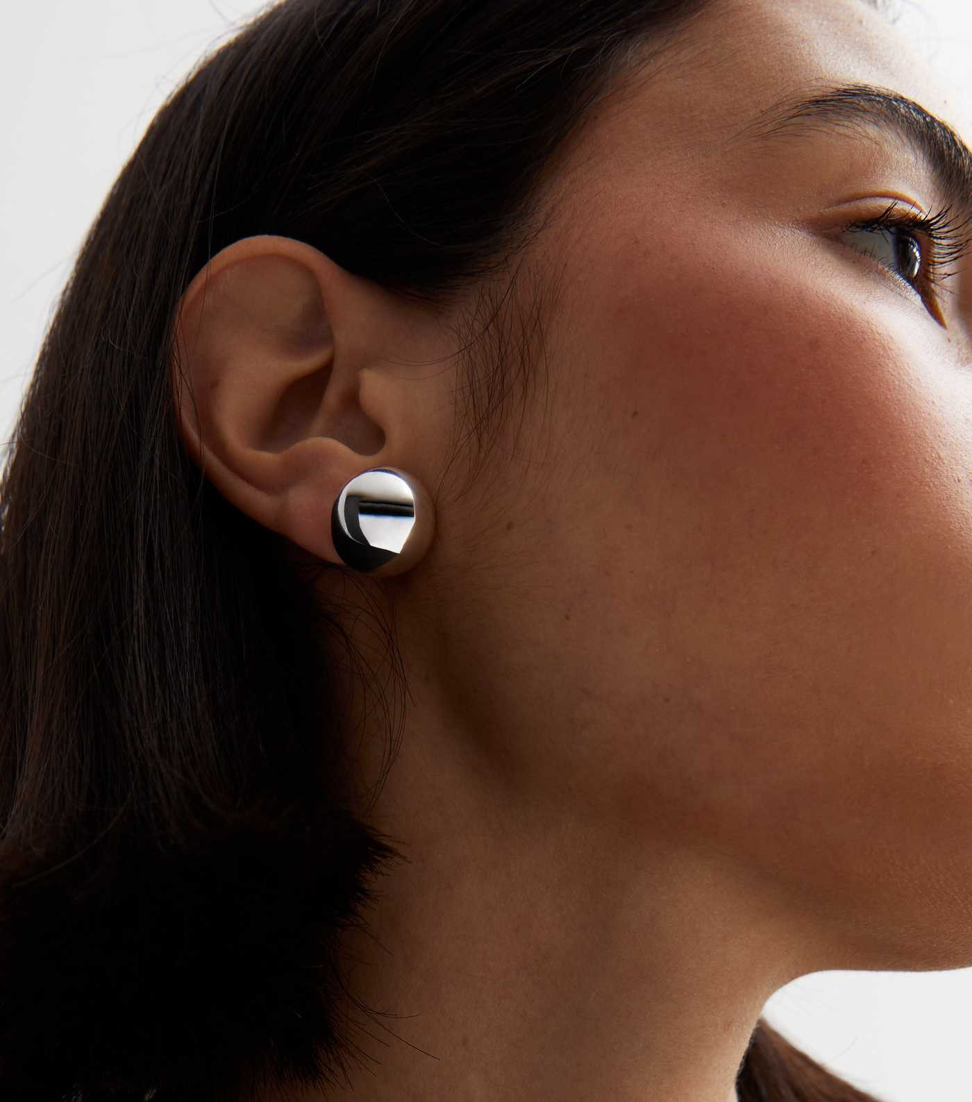Silver Large Ball Stud Earrings | New Look | New Look (UK)