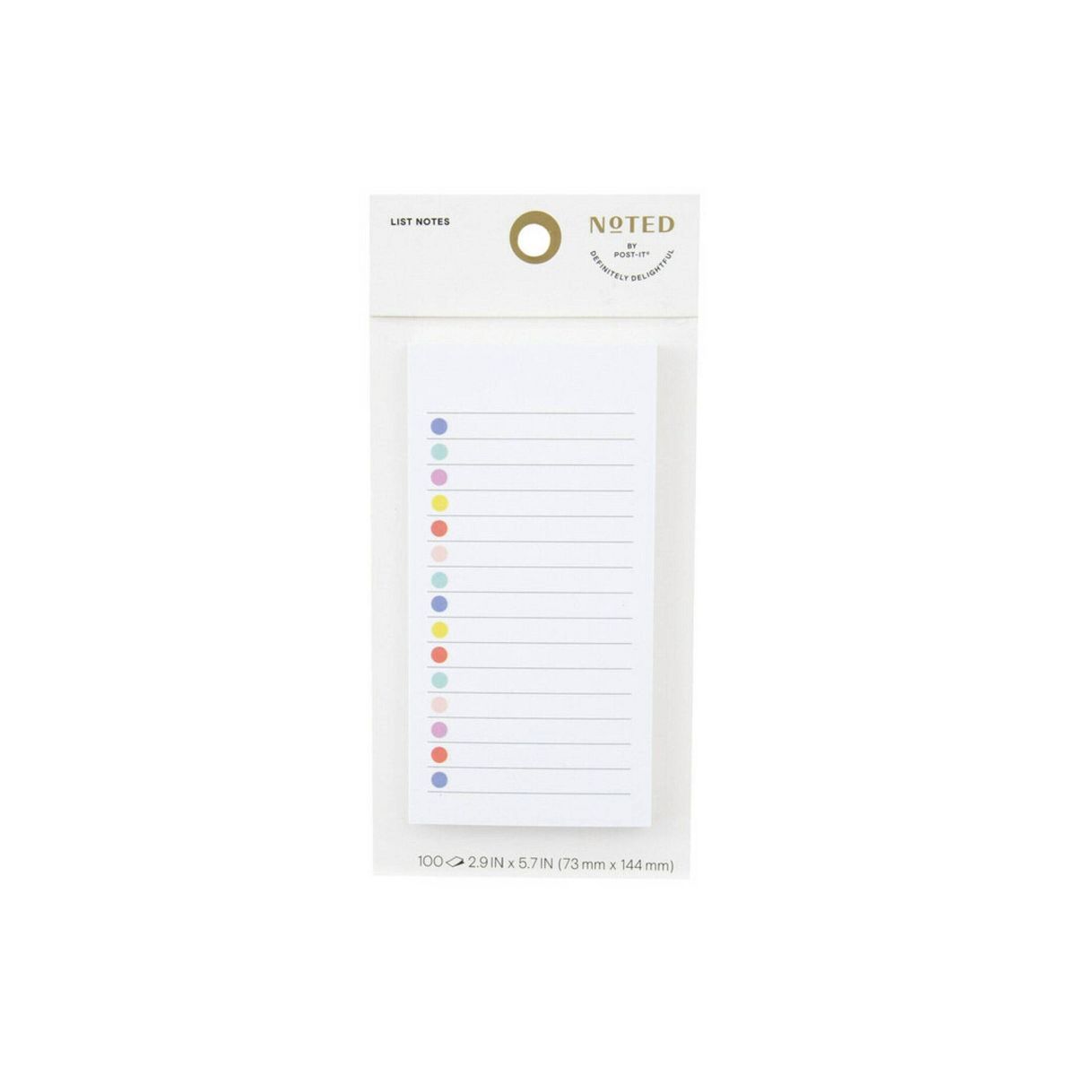Post-it Noted List Notes Check-Off Bubbles | Target