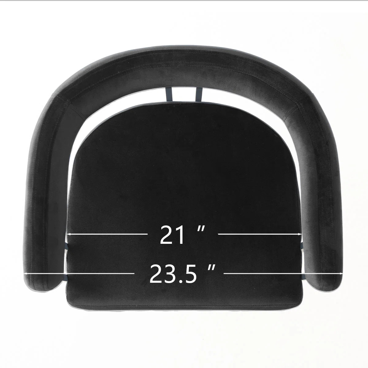 Colrain 24" Upholstered Velvet Solid Back Counter Stool | Wayfair North America