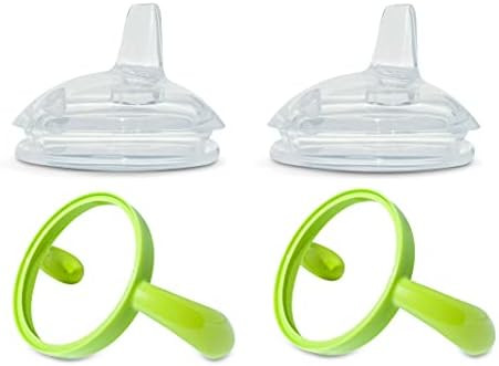 Sippy Spout Nipples with Bottle Handles for Comotomo Baby Bottle | 2-Pack | Food Grade Silicone | BP | Amazon (US)