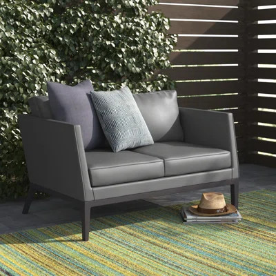 Julian 56.5'' Wide Loveseat with Cushions | Wayfair North America
