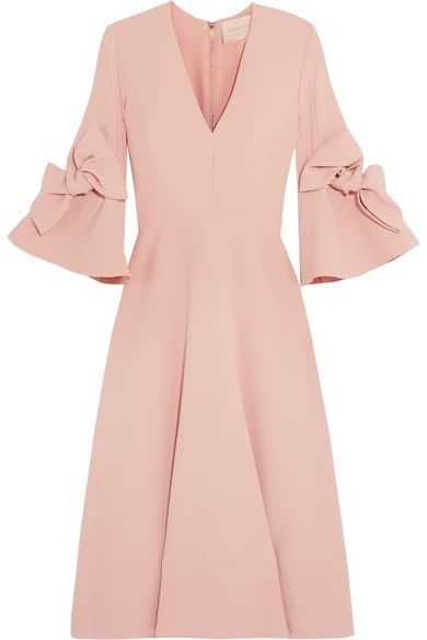 Sibella bow-detailed crepe midi dress | NET-A-PORTER (US)