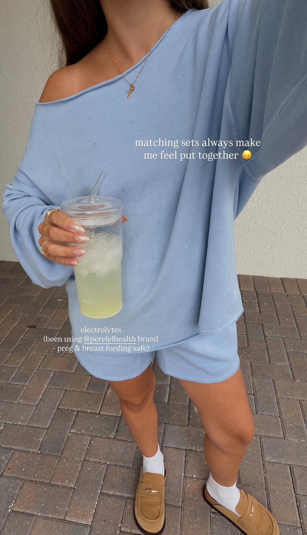 matching sets always make me feel put together @Aerie both pieces are on sale! linking the pregnancy safe @Perelel Health electrolytes i have been loving 💙

#LTKBump #LTKootd #LTKSeasonal