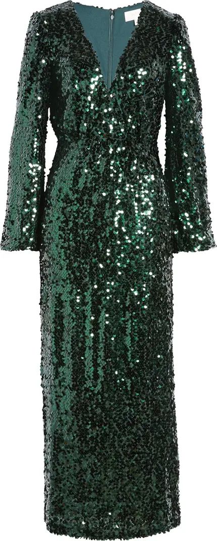 The Carrie Long Sleeve Sequin Cocktail Dress | Nordstrom