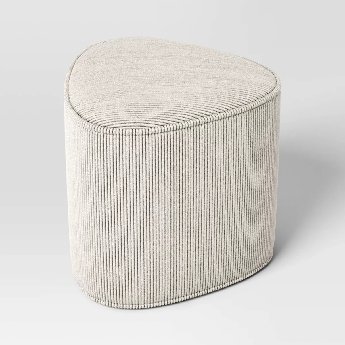 Triangular Shaped Upholstered Corduroy Ottoman Beige - Room Essentials™ | Target