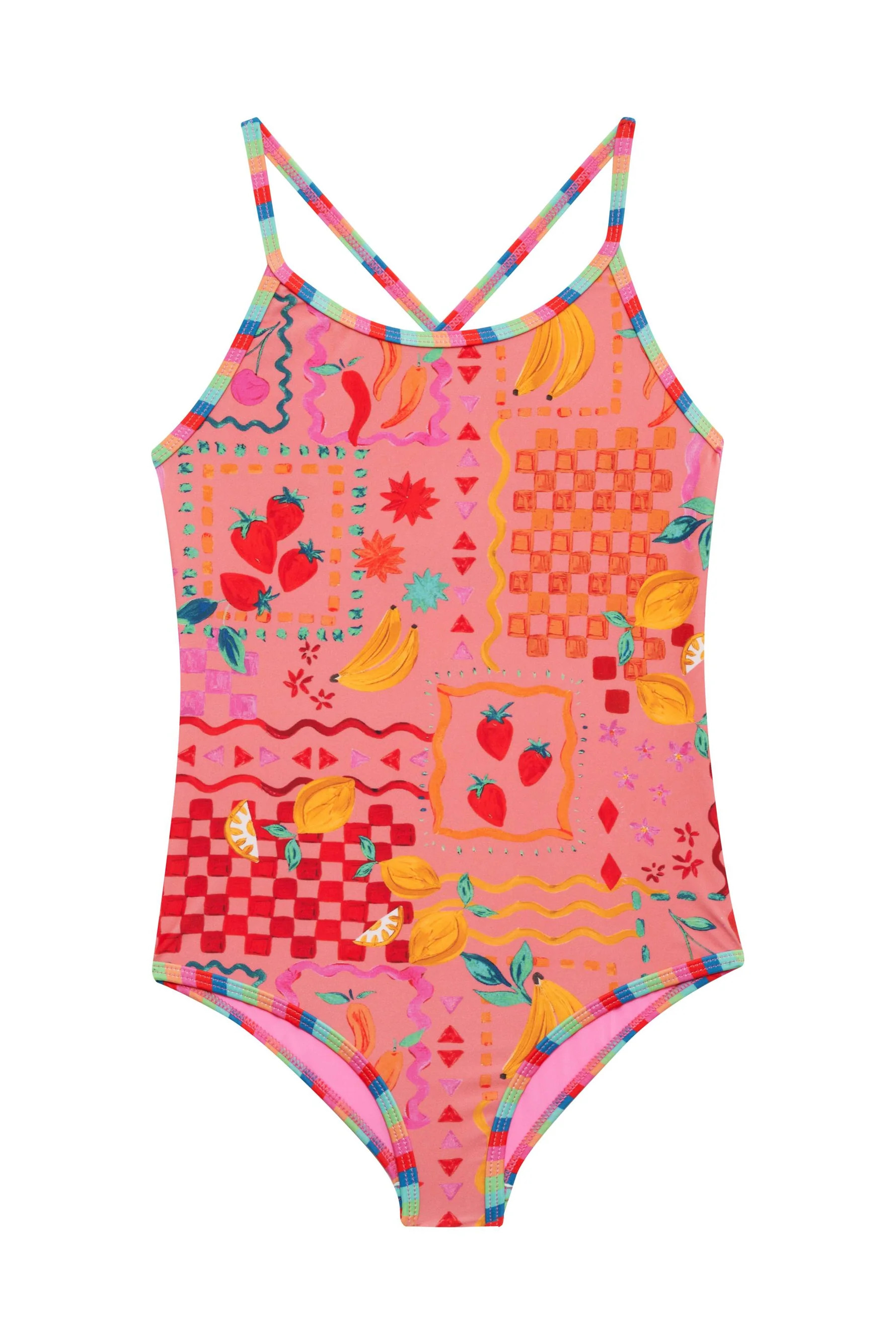 Little Julia One Piece Passion Fruit | Girls Fruit Print One Piece Bathing Suit | Beach Riot | Beach Riot
