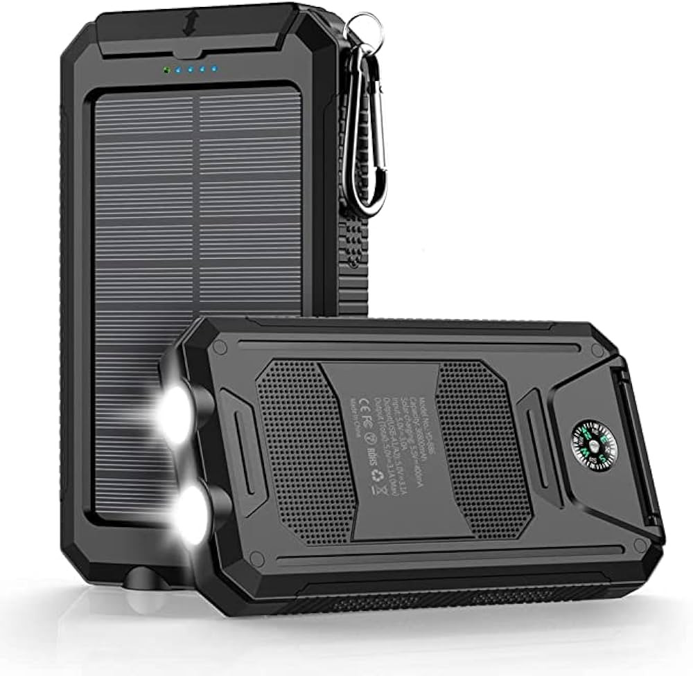 Power-Bank-Portable-Charger-Solar - 36800mAh Waterproof Portable External Backup Battery Charger ... | Amazon (US)