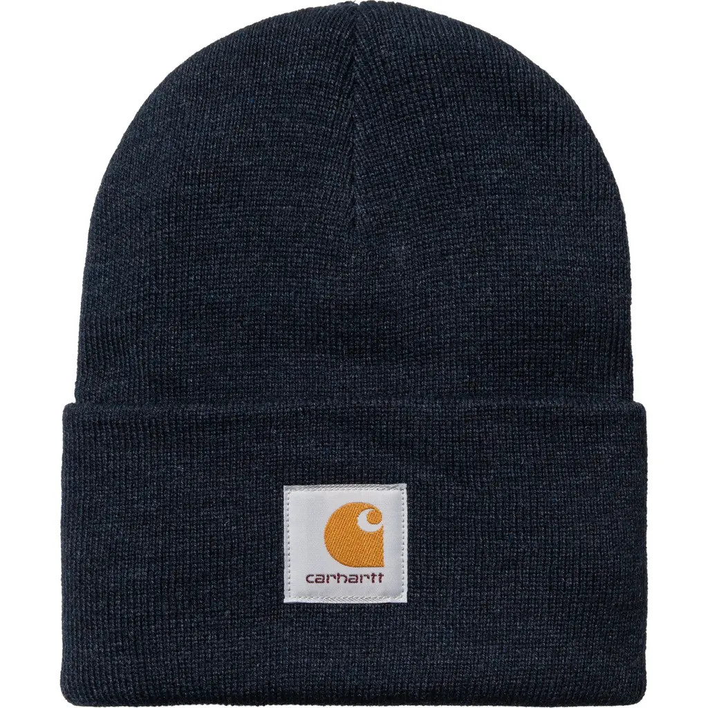 Carhartt Work In Progress Heather Knit Watch Hat in Dark Navy Heather at Nordstrom | Nordstrom