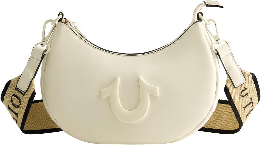 True Religion Women's Shoulder Bag Purse, Crescent Hobo Handbag with Adjustable Removable Strap a... | Amazon (US)