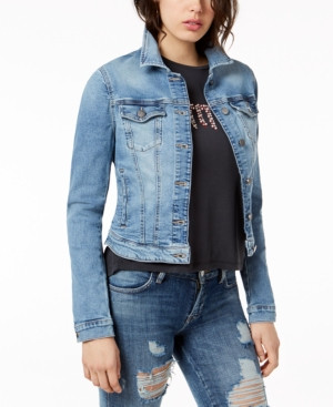 Guess Cropped Denim Jacket | Macys (US)