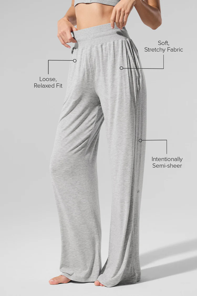Semi-Sheer Delicate Lounge Flare Pant (Regular) | Alo Yoga