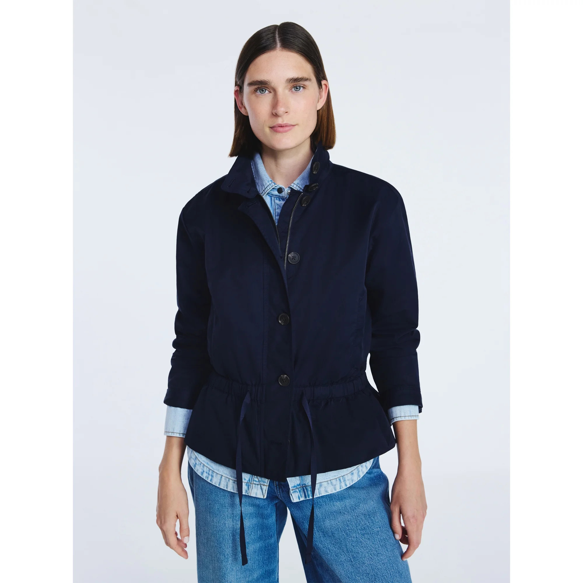 Free Assembly Women's Cinched Parachute Jacket, Sizes XS-XXL | Walmart (US)