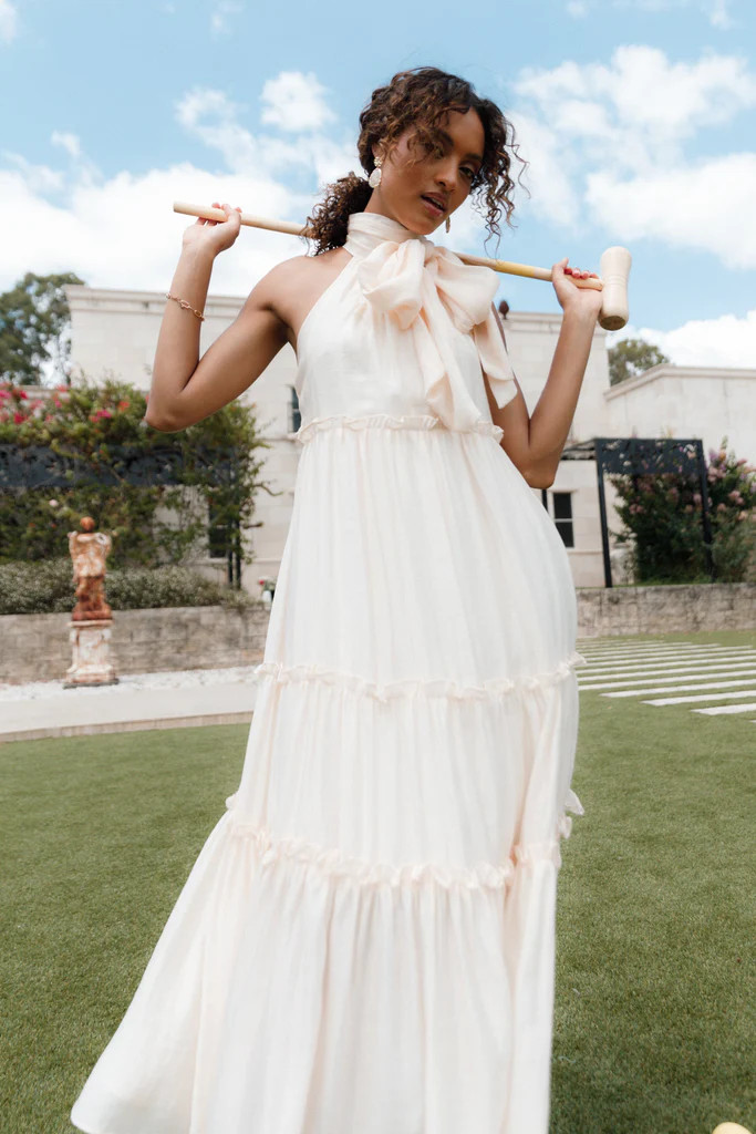 Tiana Maxi Dress - Cream | Petal & Pup (US)