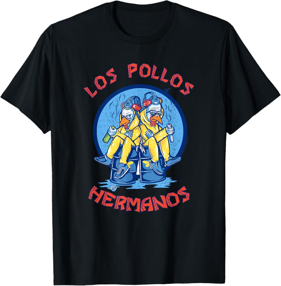Breaking Bad Los Pollos Hermanos Hazmat Suits TV Show T-Shirt | Amazon (US)