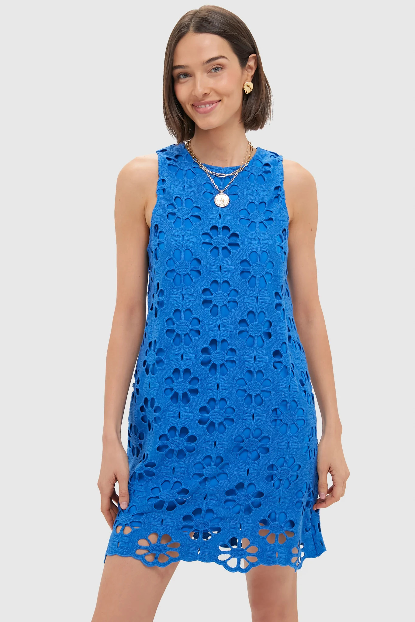 Sapphire Blue Lace Marlowe Dress | Tuckernuck (US)