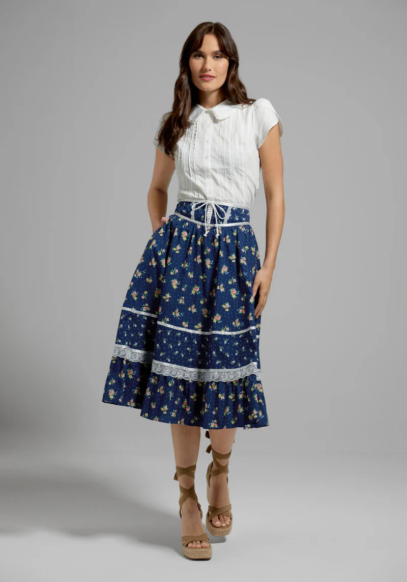 GUNNE SAX for ModCloth Rustic Romance Corselette Midi Skirt | ModCloth