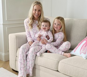 LoveShackFancy Hearts Adult Loose Fit Crew Pajama | Pottery Barn Kids