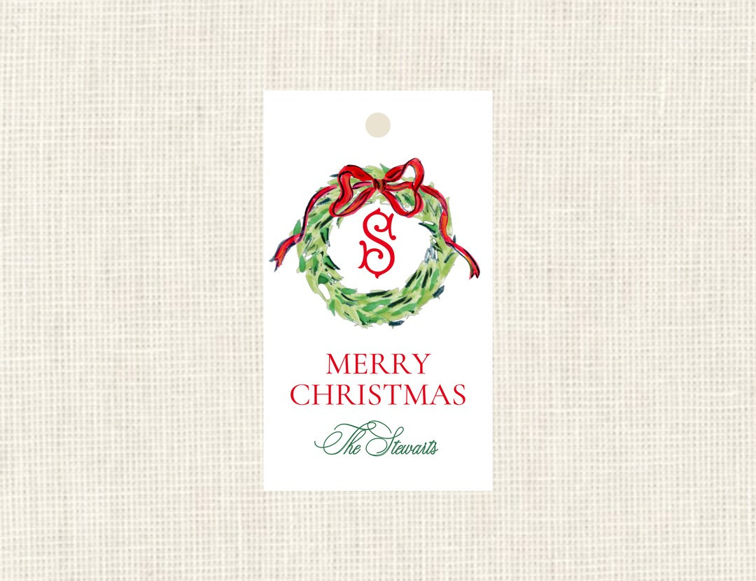 Watercolor Christmas Gift Tags - Etsy | Etsy (US)