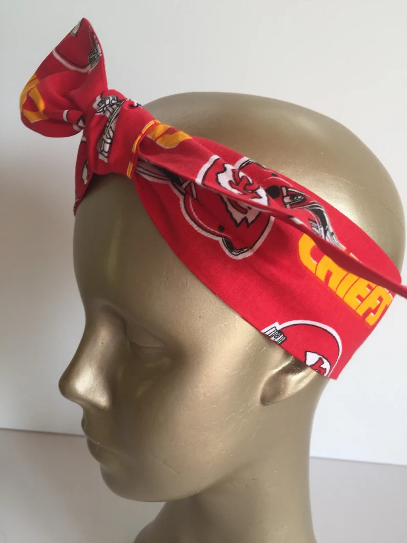 Kansas City Chiefs Headband Knot Headband - Etsy | Etsy (US)