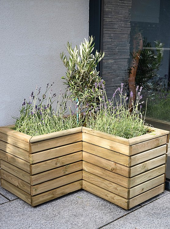 Forest Garden Linear Corner Planter 80cm | George
