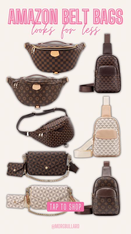 Belt Bags | Louis Vuitton Look for Less | Checkered Bags | Crossbody Bags 

#LTKunder100 #LTKunder50 #LTKstyletip
