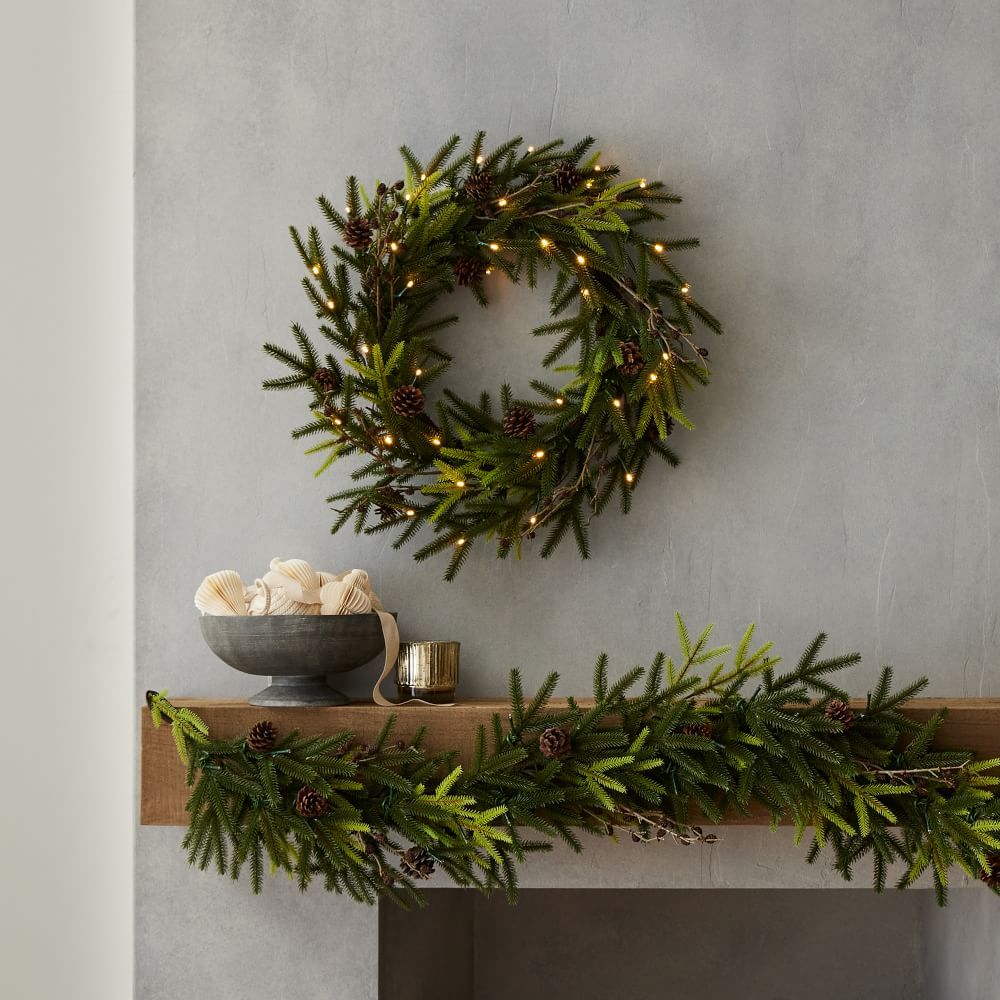 Faux Woodland Pine Wreath | West Elm (US)