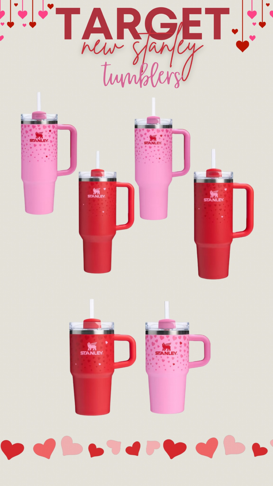 New Valentine Stanley Tumbles! Launching 12/29, tomorrow! ♥️💘💌 #target #targetfinds #stanley #valentine #valentinesday 

#LTKStyleTip #LTKItBag #LTKGiftGuide