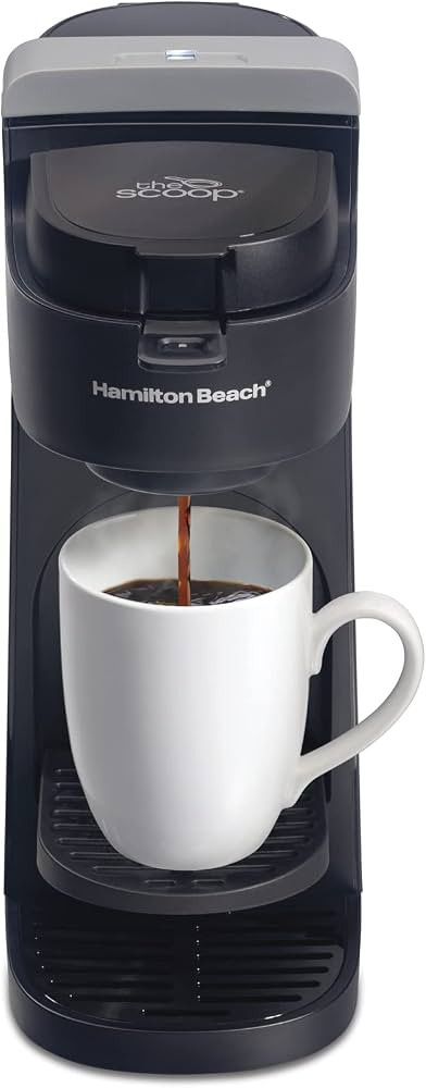 Hamilton Beach The Scoop Single Serve Coffee Maker & Fast Grounds Brewer for 8-14oz. Cups, Brews ... | Amazon (US)