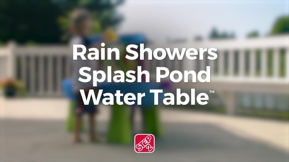 Step2 Rain Showers Splash Pond Blue Plastic Water Table for Toddlers | Walmart (US)