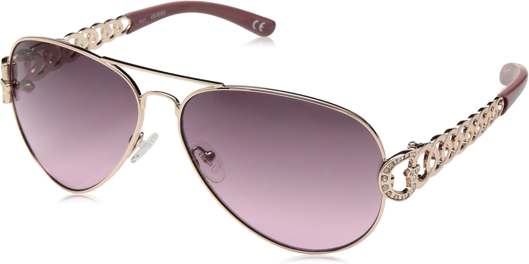 GUESS Women's Metal Aviator Sunglasses | Amazon (US)