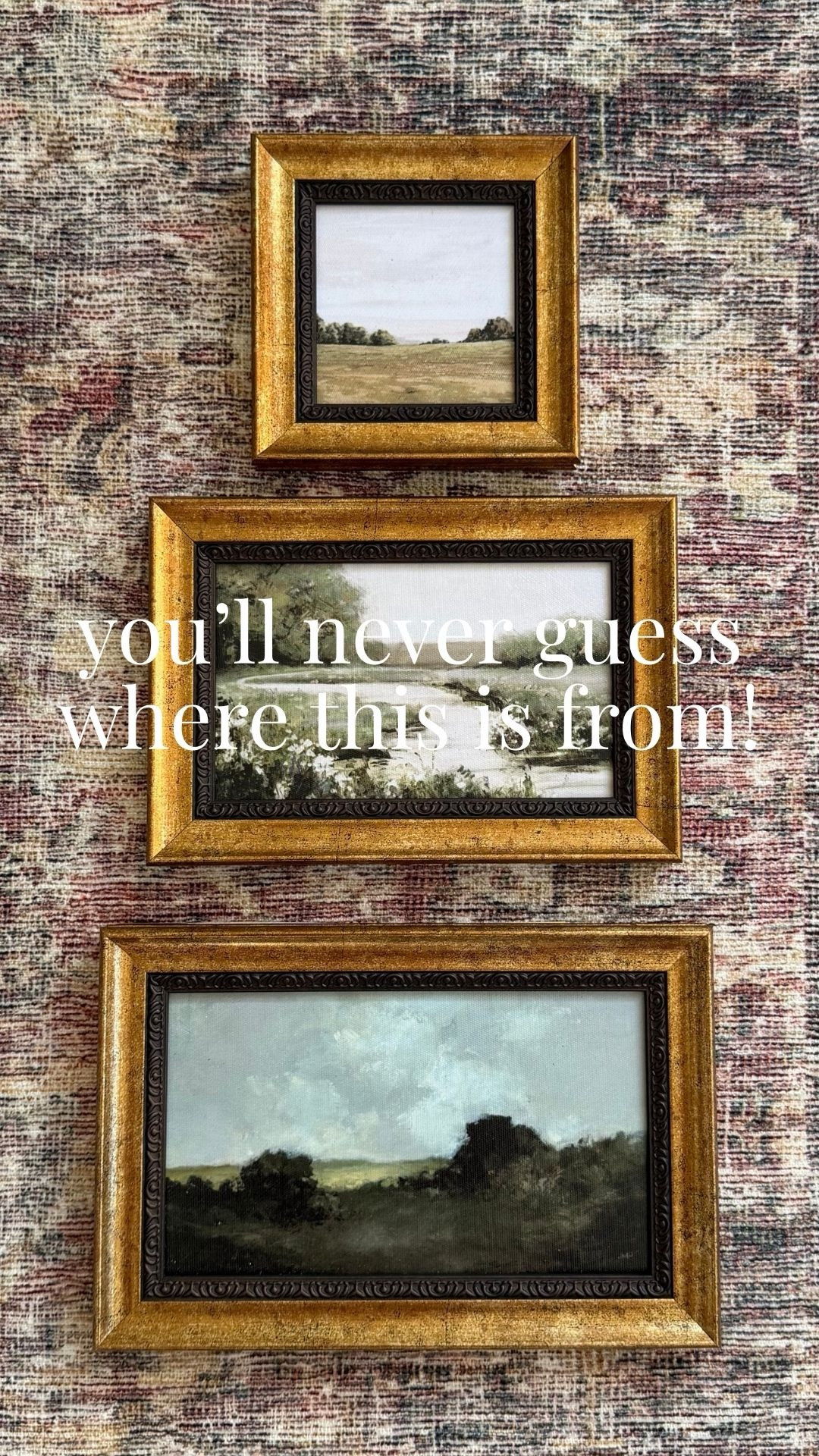 The prettiest vintage art set from Walmart and UNDER $20?! Yes, please! The gold frames are 👌🏻

Vintage Art | Walmart Home Finds | Vintage Frames | Home Decor 

 

#LTKHome