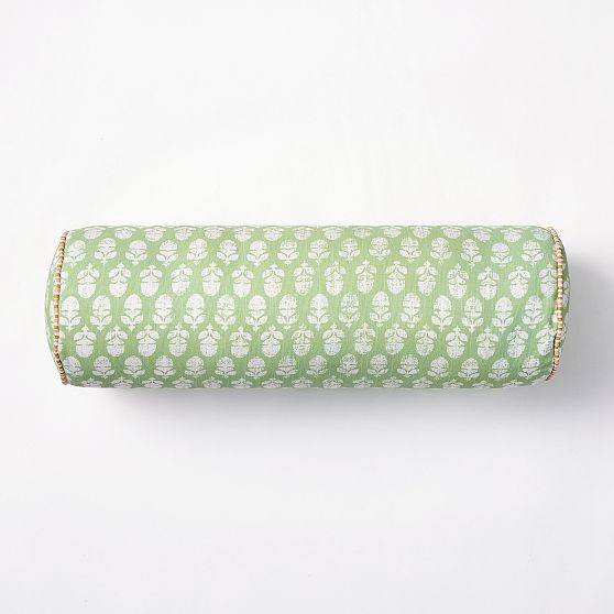 Thistle Bolster, 6x20, Fair Green | West Elm (US)