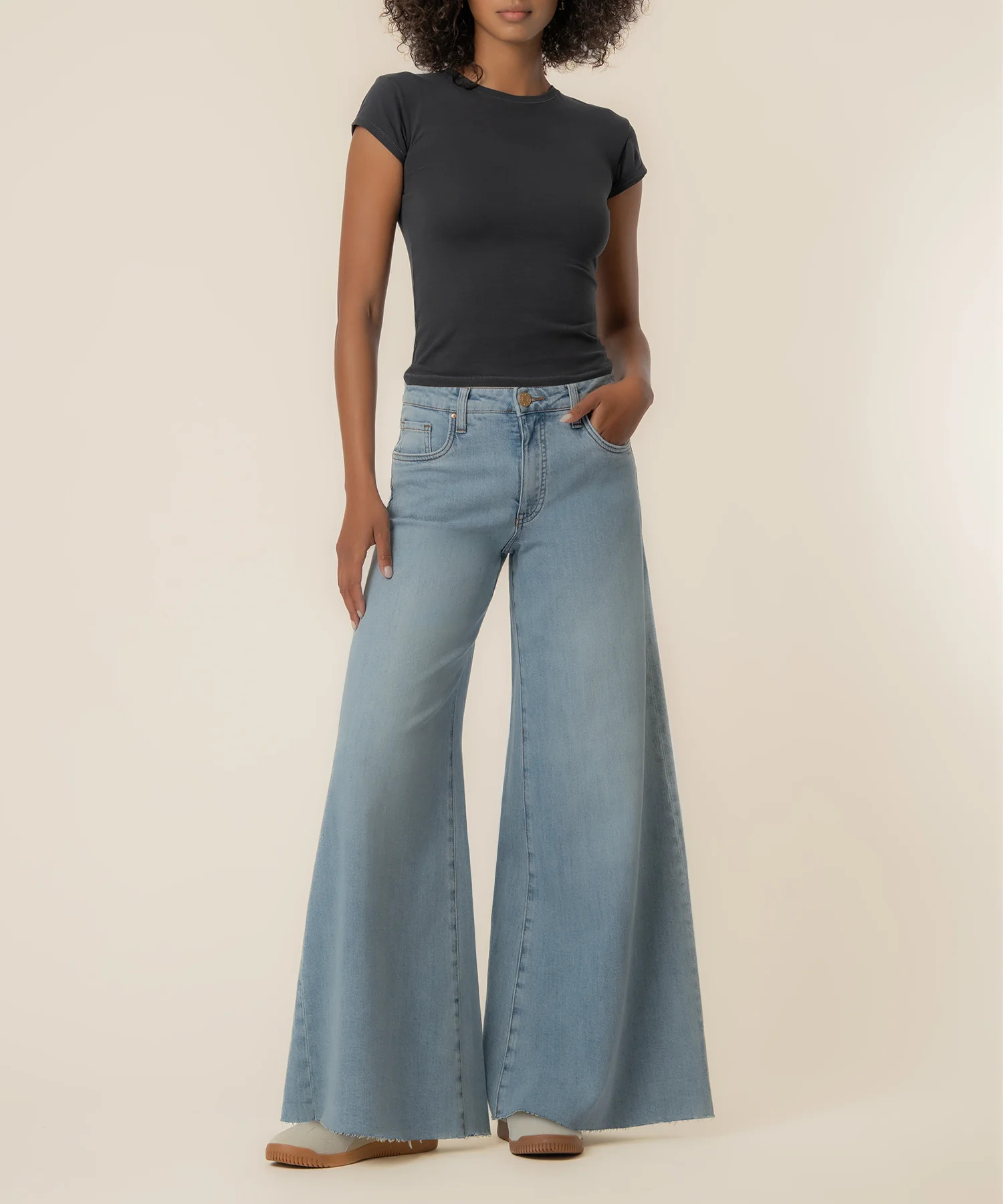 Blake High Rise Super Wide Leg in Transcendent Wash - Kut from the Kloth | Kut From Kloth