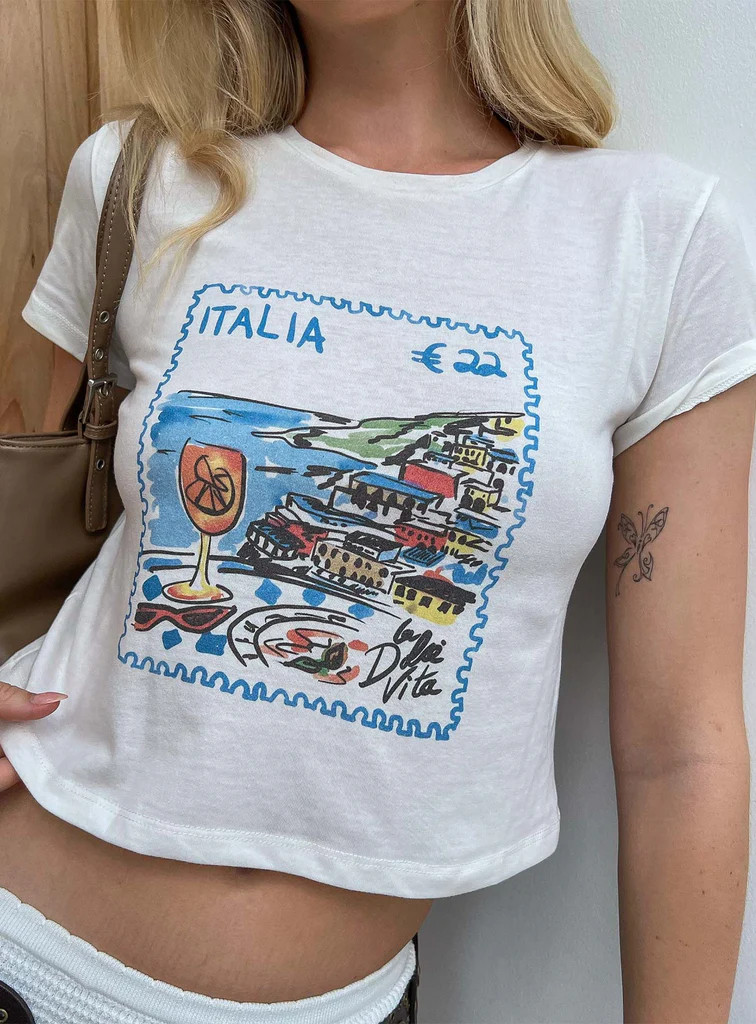 Edenia Tee White | Princess Polly US