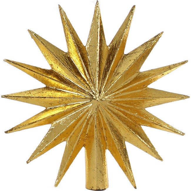 16 Point Star Tree Topper, Gold | Maisonette