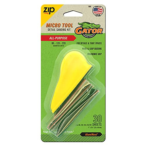 Gator Finishing 7800 Step-123 Micro Zip Sander Project Pack, Multi-Color, 3.5" x 1" | Amazon (US)
