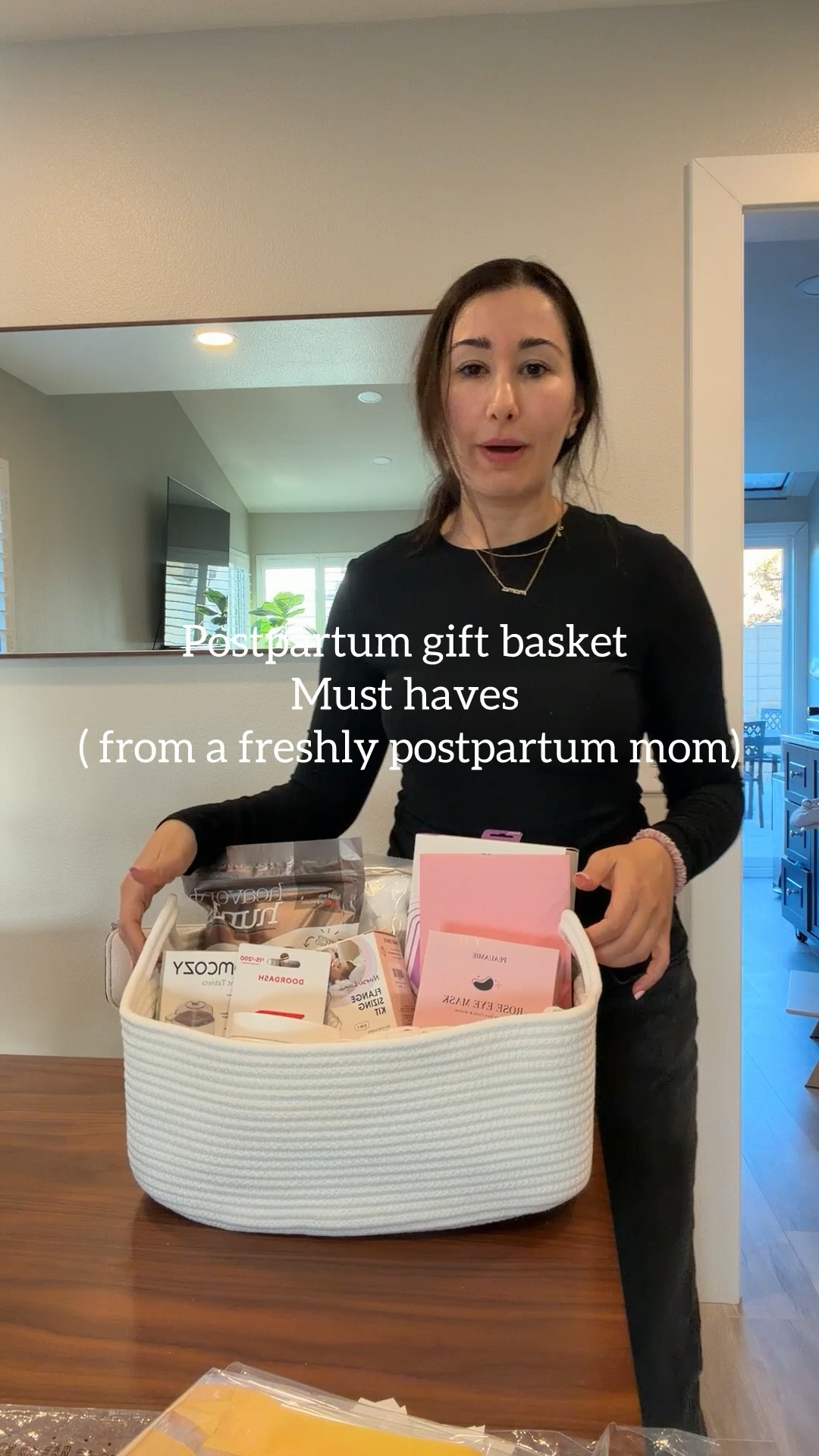 Postpartum gift basket must haves 